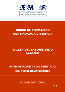 curso 2007 - 2008 - Asociación Española de Biopatología Médica