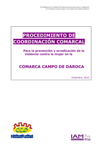 Procedimiento Coordinación Comarcal Daroca