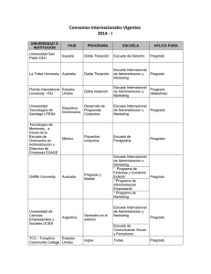 Convenios Internacionales Vigentes 2014