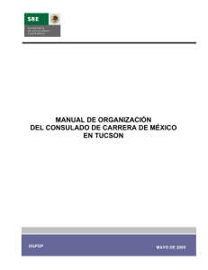 manual de organización del consulado de carrera de méxico en