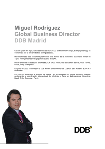 Miguel Rodríguez Global Business Director DDB Madrid