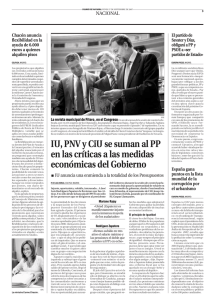 IU, PNV y CiU se suman al PP en las críticas a las medidas