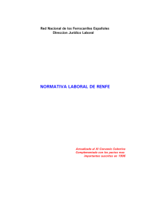NORMATIVA LABORAL DE RENFE
