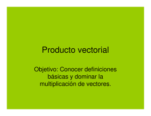 Producto vectorial