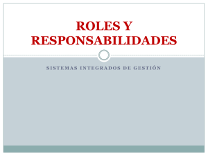 Roles y responsabilidades del SIG