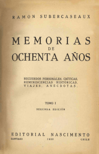 MEMORIAS OCHENTA AÑOS