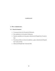 CAPITULO IV 4.- Marco Administrativo 4.1.
