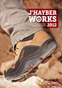 Catalogo de calzado de seguridad Jhayber works 2012