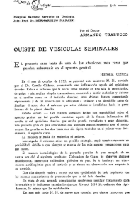 QUISTE DE VESICULAS SEMINALES - Revista Argentina de Urología