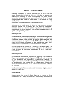 Presentación del Sistema Jurídico de la República Colombia