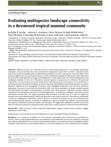 Evaluating multispecies landscape connectivity in a threatened