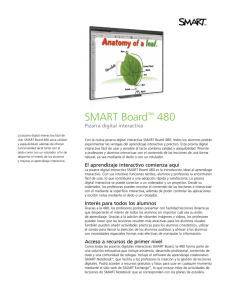 SMART Board™ 480 Pizarra digital interactiva