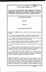 Ley 1493 de 2011. - Presidencia de la República de Colombia
