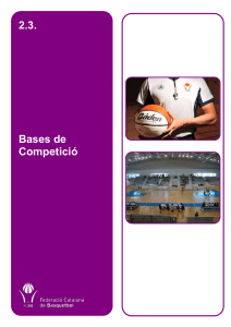 2.3. Bases de Competició - Federació Catalana de Basquetbol