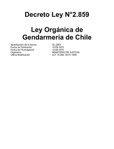 Decreto Ley N°2.859 Ley Orgánica de Gendarmería de Chile