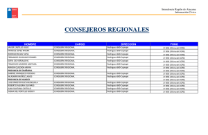 CONSEJEROS REGIONALES - Intendencia Región Atacama
