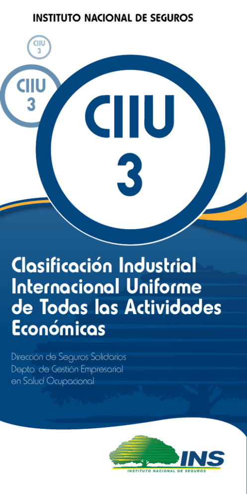 Clasificación Industrial Internacional Uniforme de Todas las