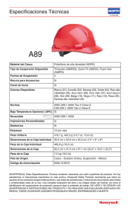 Cascos Tabela.indd - Honeywell Safety Products