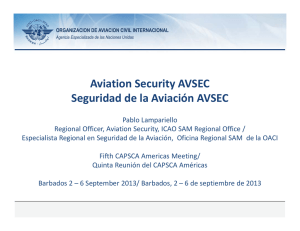 Aviation Security AVSEC Seguridad de la Aviación AVSEC