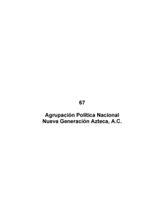 Agrupacion Politica Nacional Nueva Generacion Azteca, AC