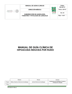 MG-SAF-07 Pérdida de Audición Inducida por Ruido