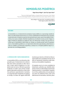 hemodiálisis pediátrica - Asociación Española de Pediatría