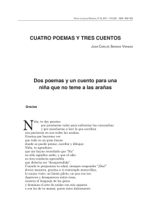 CUATRO POEMAS Y TRES CUENTOS Dos poemas y un cuento