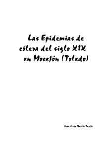 Epidemias de cólera en el siglo XIX en Mocejón \(Toledo\)