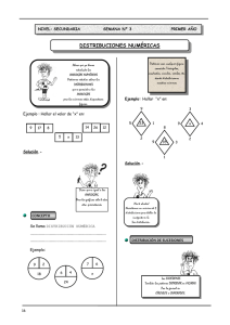 DISTRIBUCIONES NUMÉRICAS
