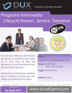 Programa Intermedio Lifecycle Stream : Service