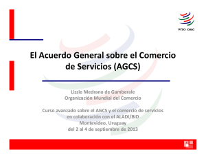 El Acuerdo General sobre el Comercio de Servicios (AGCS)