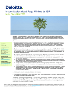 Inconstitucionalidad Pago Mínimo de ISR