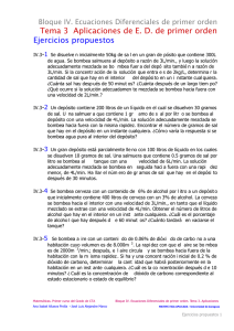 Ecuaciones Diferenciales de primer orden. Tema3. Aplicaciones de