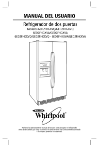 MANUAL DEL USUARIO Refrigerador de dos puertas