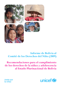 Informe de Bolivia al Comité de los Derechos del Niño (2009)