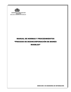 manual de normas y procedimientos “proceso de desincorporación