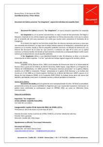 Gacetilla de Prensa - Document-Art Gallery