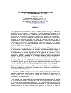 SISTEMAS DE ASEGURAMIENTO DE CALIDAD ISO 9000