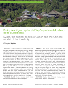 Kyoto, the ancient capital of Japan and the Chinese model of the