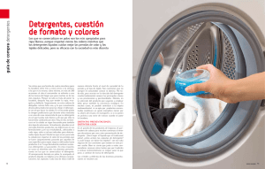 Detergentes, cuestión de formato y colores