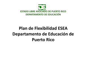 Plan de Flexibilidad - Departamento de Educación