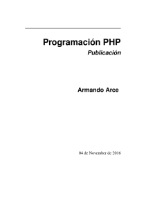 Programación PHP