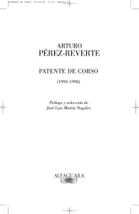 Primeras páginas de Patente de corso - Arturo Pérez