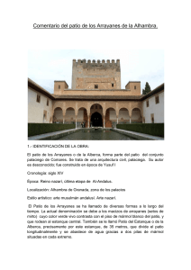 Comentario del patio de los Arrayanes de la Alhambra