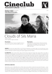 Clouds of Sils Maria - Associació Cultural de Granollers