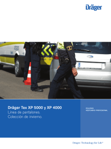 Dräger Tex XP 5000 y XP 4000 Línea de pantalones. Colección de