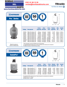 Filtración - Equipos para Albercas
