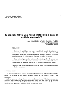 EI modelo ADRi: una nueva metodología para el análisis regional (*)