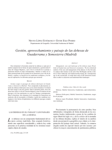 Gestión, aprovechamiento y paisaje de las dehesas de Guadarrama