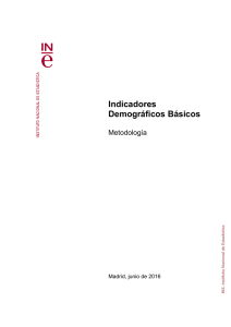 Indicadores Demográficos Básicos - Instituto Nacional de Estadistica.